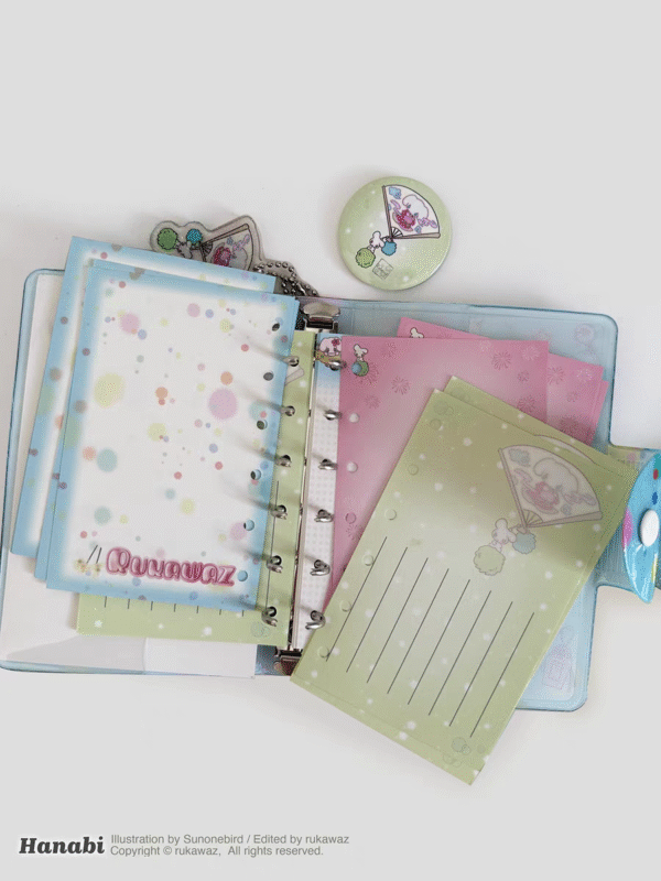 Rukawaz x Niaoniaoyi Co-branded Original Goldfish-patterned A7 Refill Pages