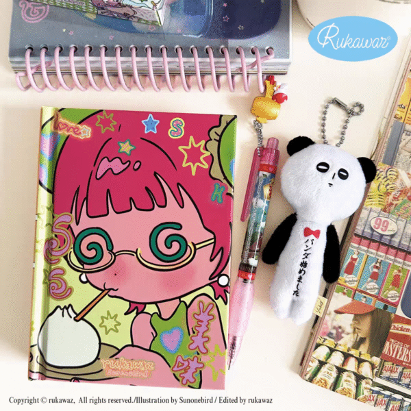 Rukawaz x Niaoniaoyi Co - branded Original Xiaolongbao A6 Hand Account Book