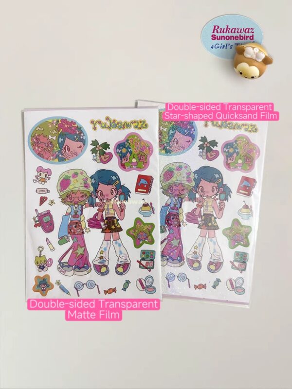 RUKAWAZ x Niaoniaoyi Original - designed A6 Stickers