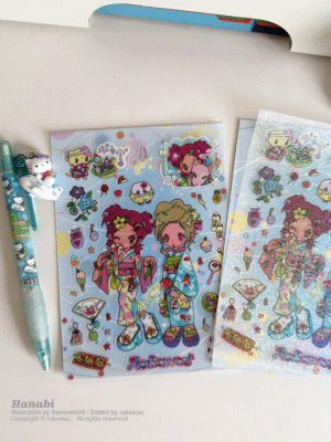 RUKAWAZ x Niaoniaoyi Original - designed A6 Stickers