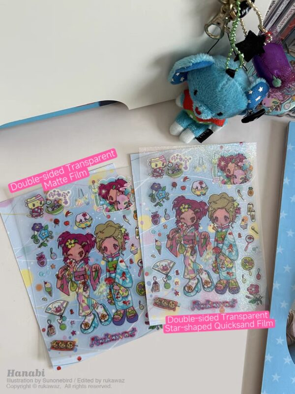 RUKAWAZ x Niaoniaoyi Original - designed A6 Stickers