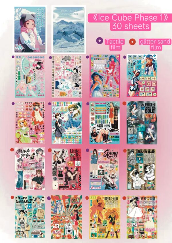 13.Ice Cube Phase Sticker Book