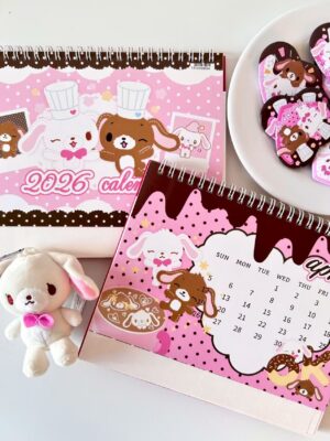Dessert Rabbit 2026 Desk Calendar