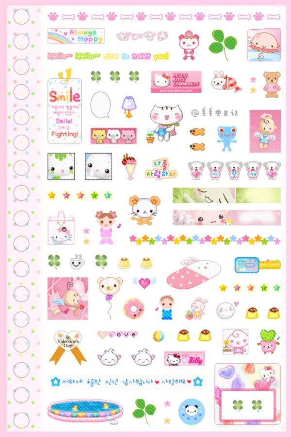 28.caterpillar diary sticker book