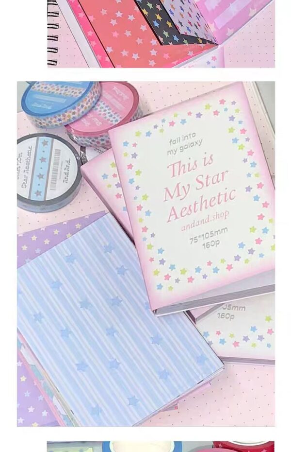 Scrapbook with 80 designs, printed on both sides, double-repeat[2.95*4.13inches]