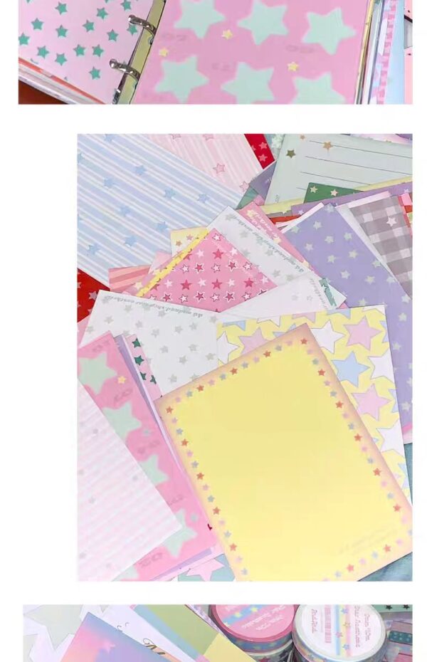 Scrapbook with 80 designs, printed on both sides, double-repeat[2.95*4.13inches]