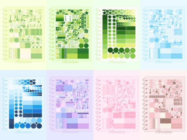 44.Flowing Poetry sticker book