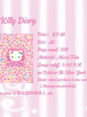 60.Kitty Diary sticker book