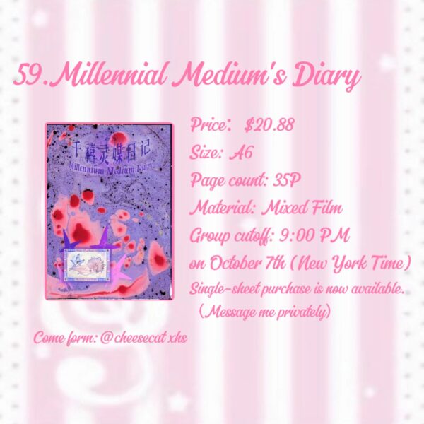 59.Milennial Medium's Diary sticker book