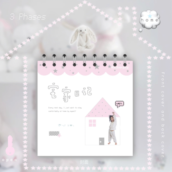 58.Diary of Staying at Home sticker book