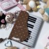 Polka Dot Piano Passport Holder