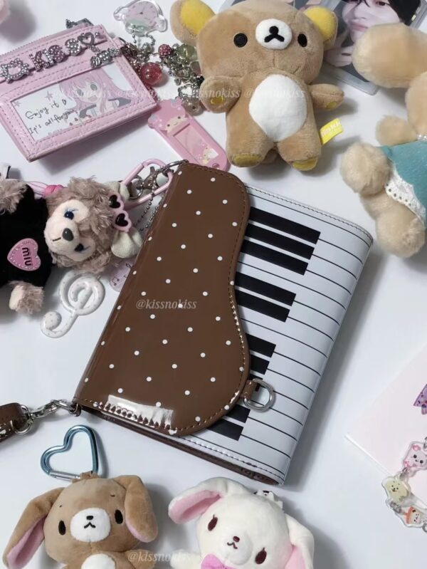 Polka Dot Piano Passport Holder