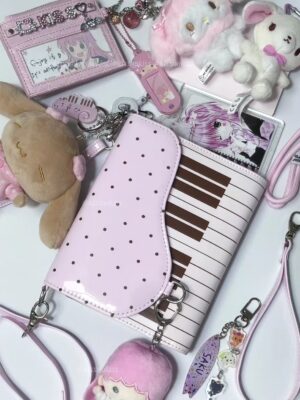 Polka Dot Piano Passport Holder