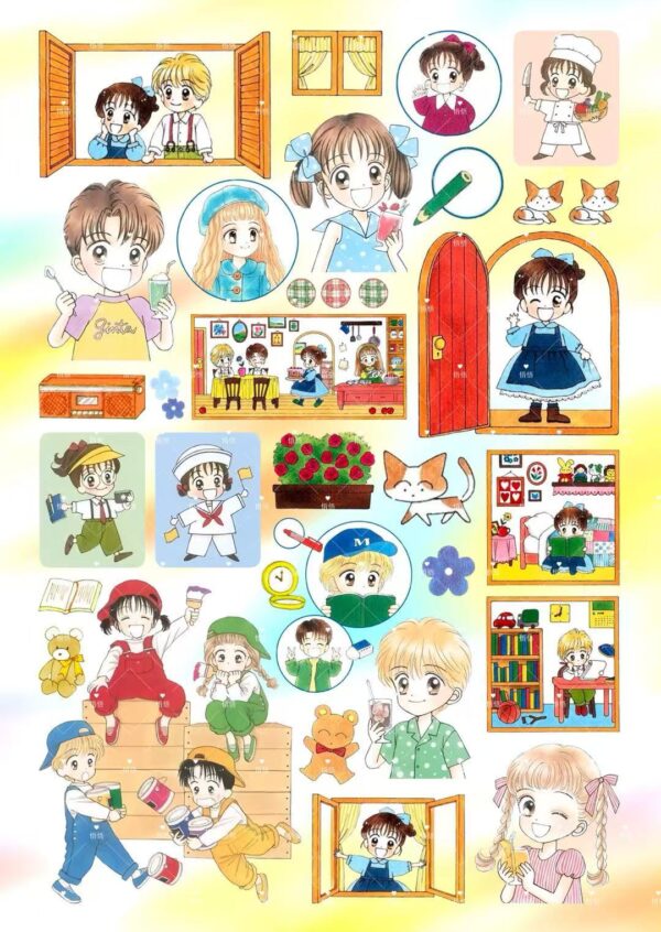 77GIgi  Sticker Sheet width=