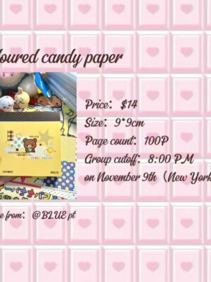 coloured candy paper