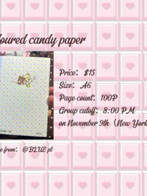 coloured candy paper 