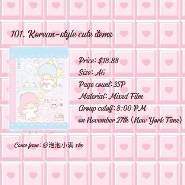 101. Korean-style cute items .88
