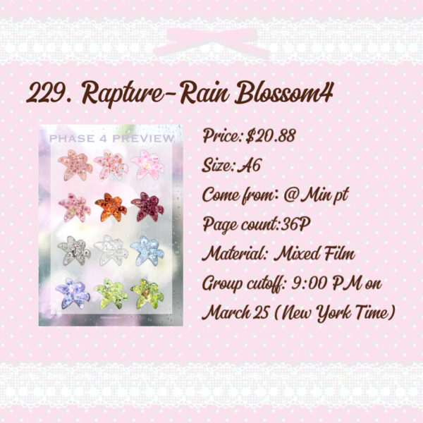229. Rapture-Rain Blossom4 .88